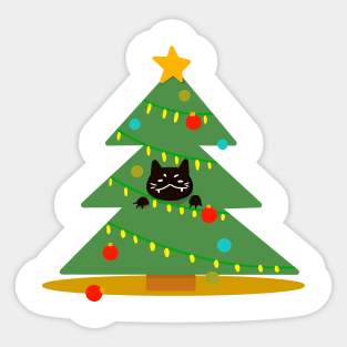 Christmas Cat Sticker